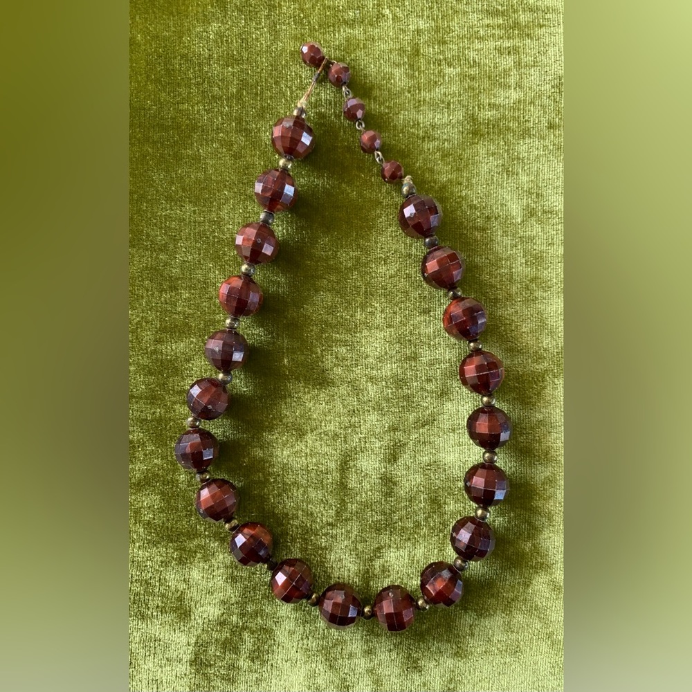 Antique Carved Celluloid Beads Book Piece